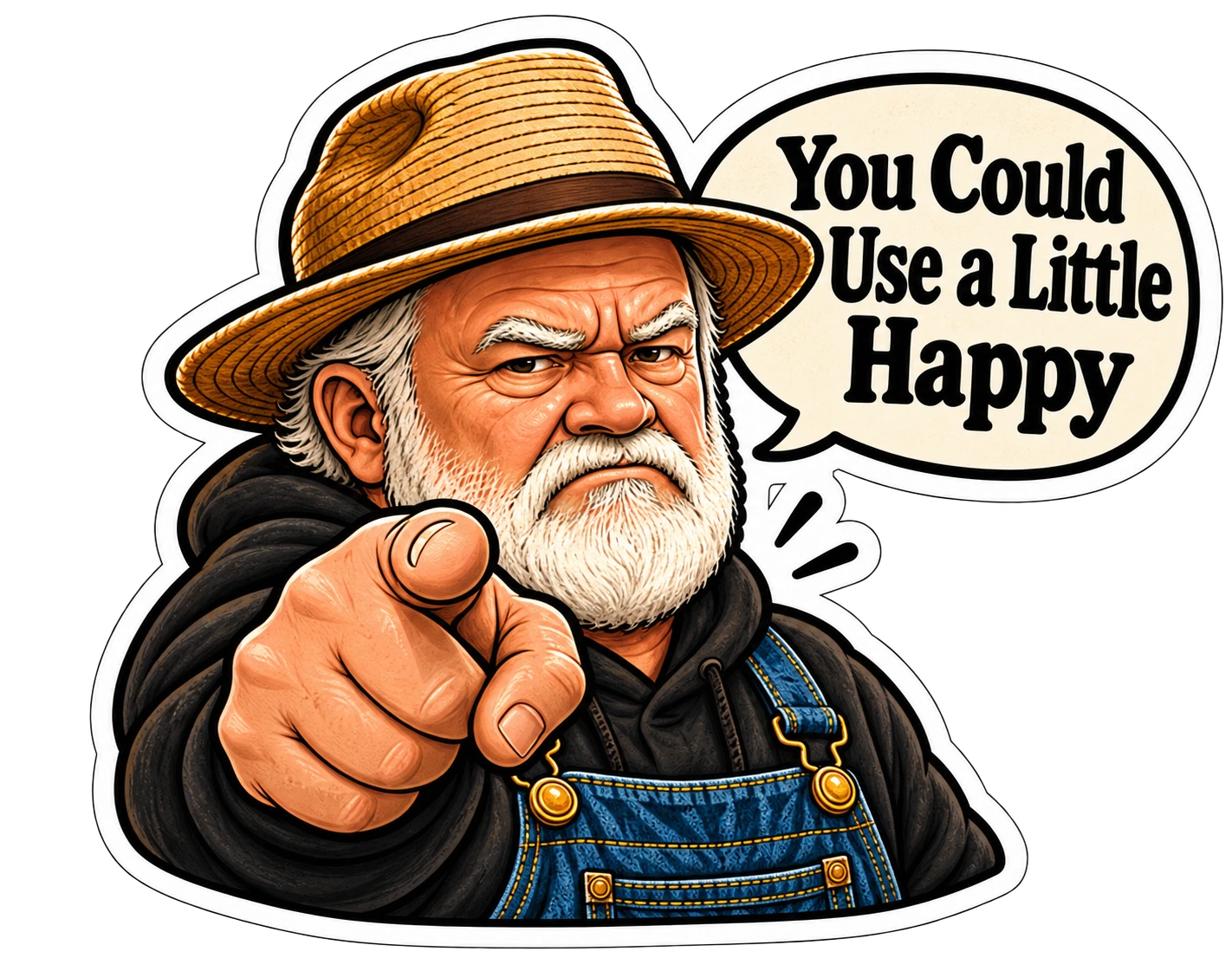 Happy pointing: You Could Use a Little Happy